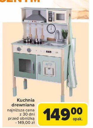 Kuchnia drewniana promocja w Carrefour