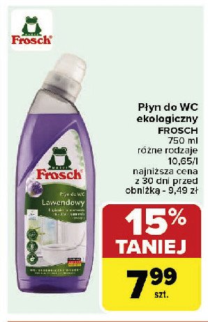 Płyn do wc lawendowy Frosch promocja