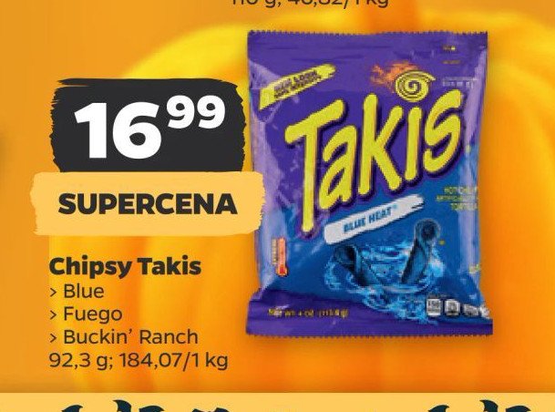 Chrupki Takis blue heat promocja