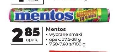 Mentos promocja w Odido