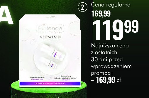 Zestaw w pudełku supremelab re-advanced: krem do twarzy na noc 50ml + krem pod oczy 15ml Bielenda zestaw promocja w Super-Pharm