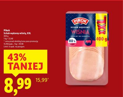 Schab wędzony wiśnią XXL promocja w Lidl