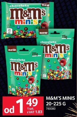 Draże M&M'S MINIS 20-225 g promocja w Selgros