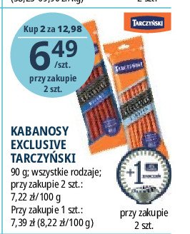 Kabanosy wołowe Tarczyński exclusive promocja