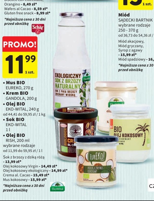 Mus kokosowy ekologiczny Eureko! promocja