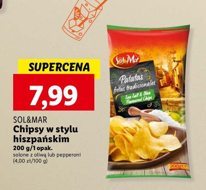 Chipsy pepperoni Sol&mar promocja