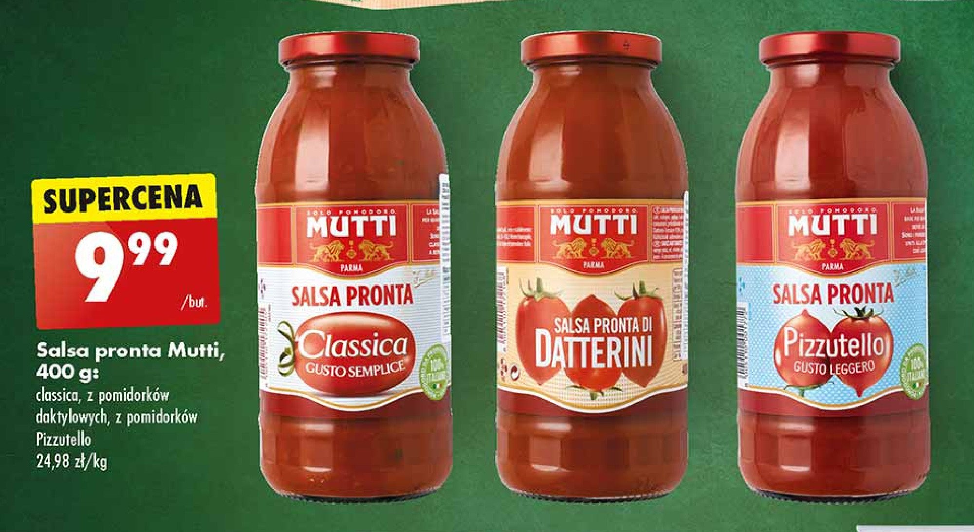 Sos salsa classica Mutti promocja