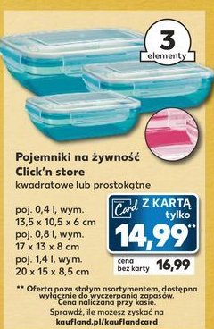 Pojemnik do 偶ywno艣ci 0.8 l promocja