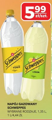 Napój gazowany Schweppes wybrane rodzaje promocja w Top Market