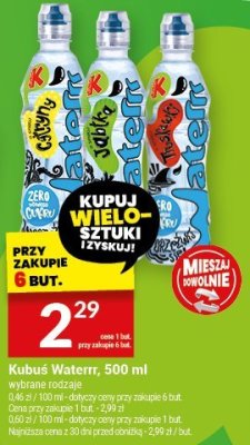 Napój Kubuś Waterrr 500 ml promocja w Twój Market
