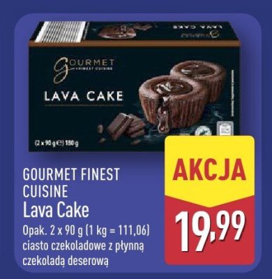 Ciasto czekoladowe z płynną czekoladą deserową Lava Cake promocja w Aldi
