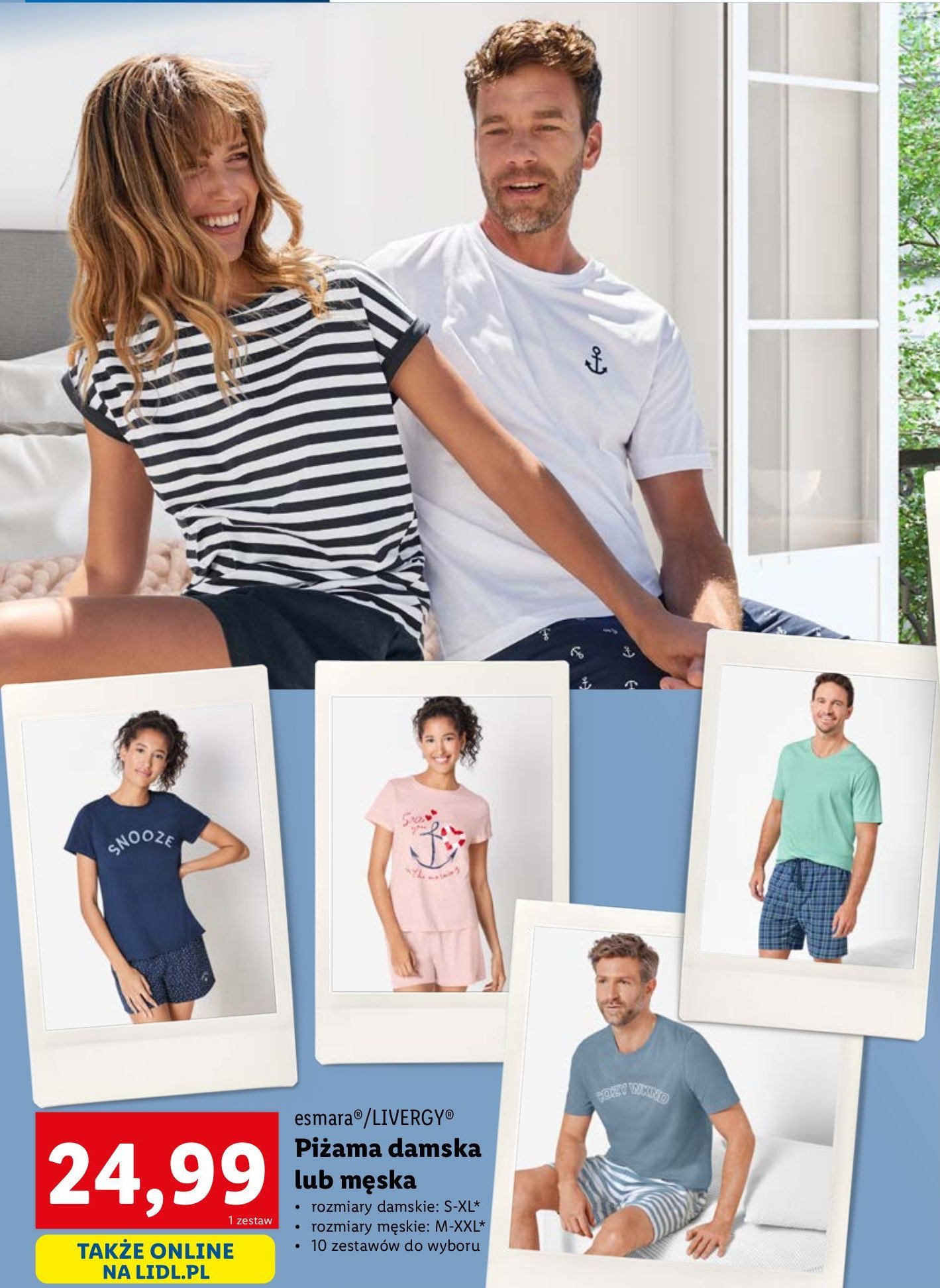 Piżama damska s-xxl Esmara promocja w Lidl