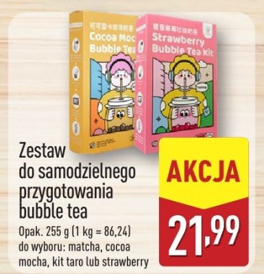Zestaw do przygotowania Bubble Tea, różne smaki promocja w Aldi