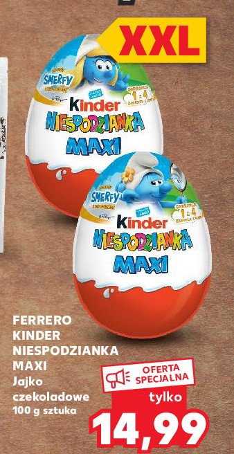 Jajko niespodzianka smerfy Kinder niespodzianka maxi promocja