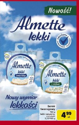 Serek lekki z zio艂ami Hochland almette promocja
