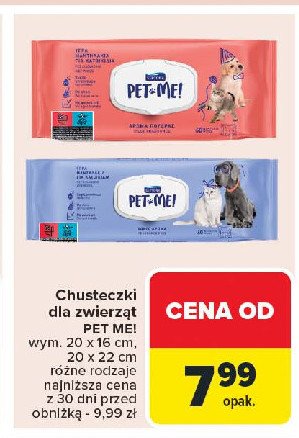 Chusteczki 22 x 20 cm Septona pet me! promocja w Carrefour Market