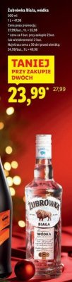 Wódka Żubrówka Biała promocja w Lidl