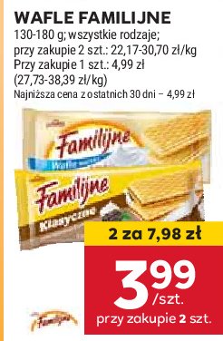 Wafle kakaowo-艣mietankowe Jutrzenka familijne promocja