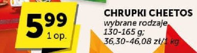Chrupki Cheetos wybrane rodzaje 150-165 g promocja w Euro Sklep