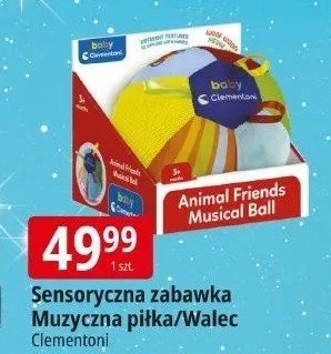 Sensoryczna zabawka Muzyczna piłka/Walec Clementoni promocja w Leclerc