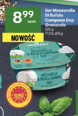 Ser Mozzarella Di Bufala Campana Dop Granarolo promocja w Delikatesy Centrum
