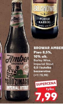 Piwo Barley Wine, Imperial Stout bezzwrotna promocja w Kaufland