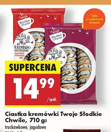 Ciastka krem贸wki dekorowane jagodowe Twoje s艂odkie chwile promocja