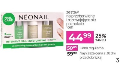 Zestaw na przebarwione i rozdwajające się paznokcie INTENSIVE NAIL MOISTURIZING 10611 promocja w NEONAIL & NEO MAKE UP