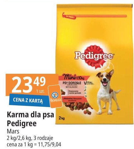 Karma dla psa dla małych ras wołowina i warzywa Pedigree vital promocja