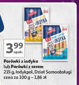 Parówki z indyka z serem Indykpol promocja