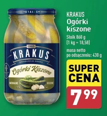 Ogorki kiszone Krakus maspex promocja w Aldi