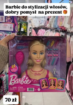 Lalka do stylizacji włosów zestaw z akcesoriami  promocja w Pepco