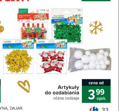 Gwiazdki dekoracyjne Craft with fun promocja