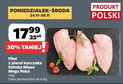 Filet z piersi kurczaka Mega Paka promocja w Netto