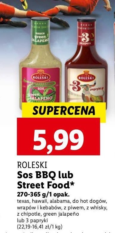 Sos green jalapeno Roleski promocja