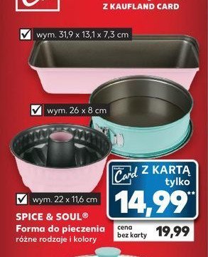 Forma do pieczenia okrągła śr. 26 cm Spice&soul promocja