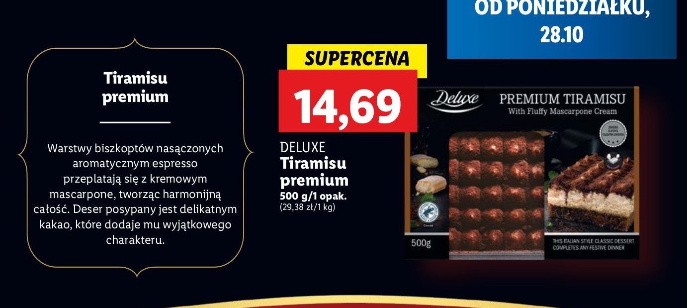 Tiramisu Deluxe promocja