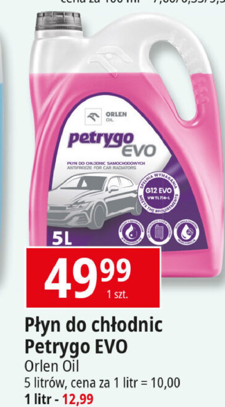 Płyn do chłodnic Orlen petrygo evo promocja