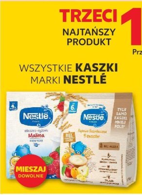 Kaszki NESTLÉ różne rodzaje trzeci -100% taniej promocja w Kaufland