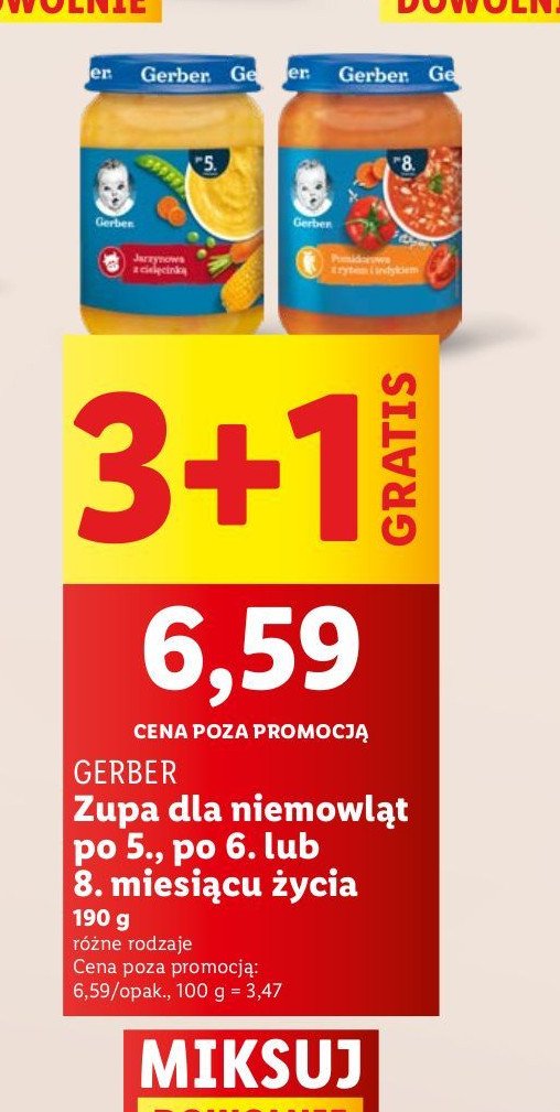 Zupka pomidorowa z ry偶em i indykiem Gerber promocja