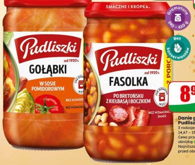 Danie gotowe - Fasolka po bretońsku z kiełbasą i boczkiem promocja w Dino