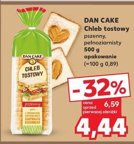 Chleb tostowy pełnoziarnisty Dan cake promocja