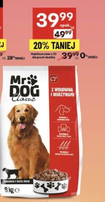 Karma dla psa Mr Dog promocja w Delikatesy Centrum