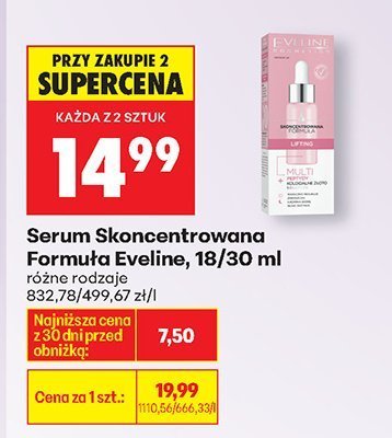 Serum Skoncentrowana Formuła Eveline, 18/30 ml promocja w Biedronka