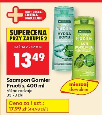 Szampon Garnier Fructis różne rodzaje promocja w Biedronka