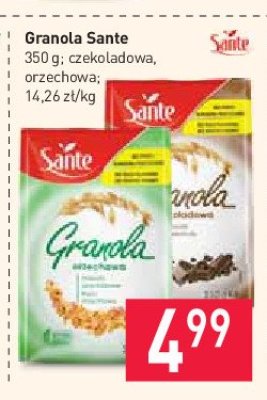 Granola orzechowa Sante promocja