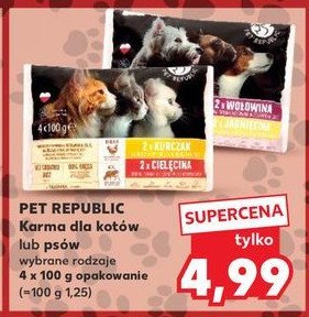 Karma dla kota kurczak + cielęcina Pet republic promocja