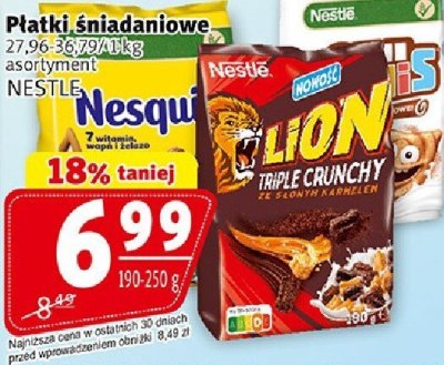 Płatki śniadaniowe Nestle asortyment promocja w Prim Market