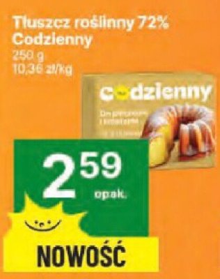 Tłuszcz rolinny 72% Codzienny 250 g promocja w Delikatesy Centrum