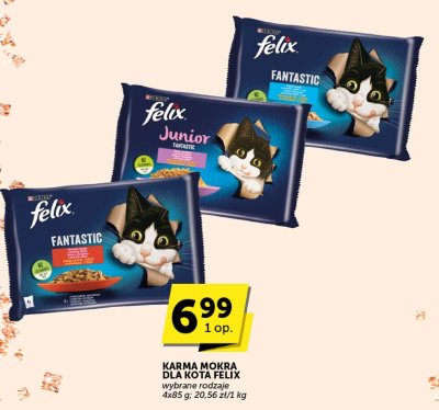 Karma mokra dla kota Felix Fantastic promocja w Groszek